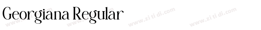 Georgiana Regular字体转换